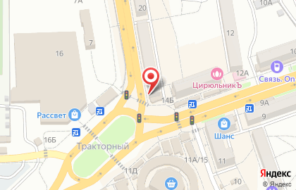 Ювелирный салон Остров сокровищ в Тракторозаводском районе на карте