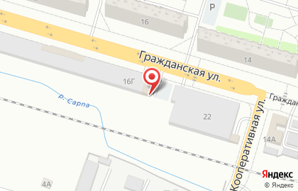 Автомойка Гражданская на карте