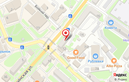 Магазин Универсад на Ленинской улице на карте