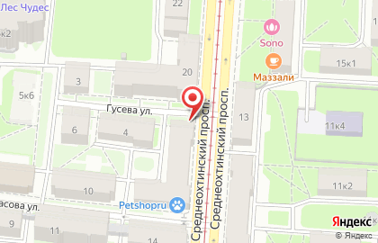 Ателье-салон меха Татьяны Компанец на Среднеохтинском проспекте на карте