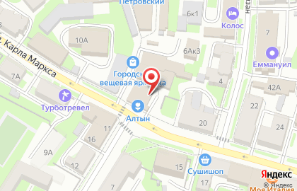 Компромисс на улице Карла Маркса на карте