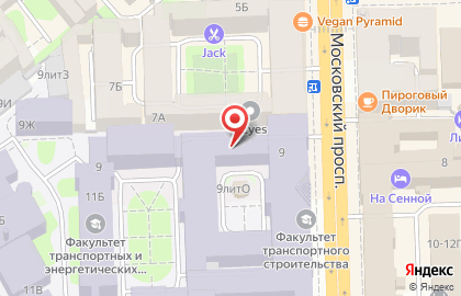 Движок Кафе Спб на Московском проспекте на карте