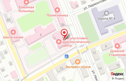 Михайловская центральная районная больница на улице Мичурина на карте
