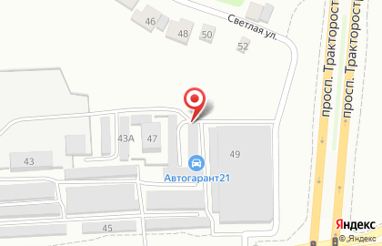 Автосервис Автогарант21 на улице Ленинского Комсомола на карте