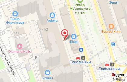 Терминал МТС-Банк на Сокольнической площади на карте
