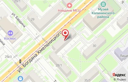Суши-маркет Банзай на улице Богдана Хмельницкого на карте