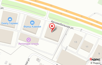 Союз на Автомобильной улице на карте