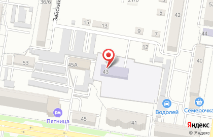 Детский сад №50 в Благовещенске на карте