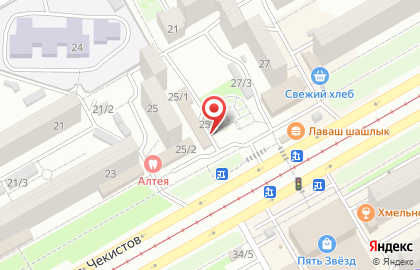 Отделение банка Почта Банк на проспекте Чекистов на карте