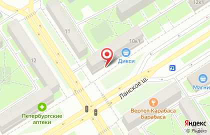 Магазин бытовой химии и косметики Улыбка радуги в Приморском районе на карте