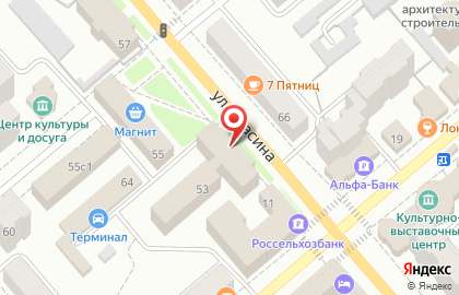 Учебный центр профсоюзов на улице Красина на карте