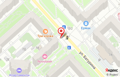 Продуктовый магазин в Красноярске на карте
