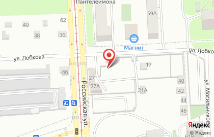 Автокомплекс на Российской на карте