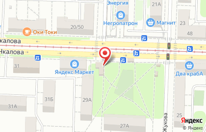 Избушка на улице Чкалова на карте