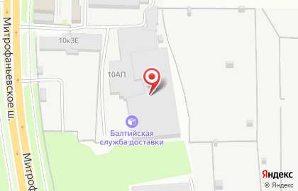Транспортно-логистическая компания Балтийская Служба Доставки на Митрофаньевском шоссе на карте
