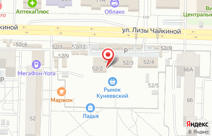 Магазин морепродуктов в Комсомольском районе на карте