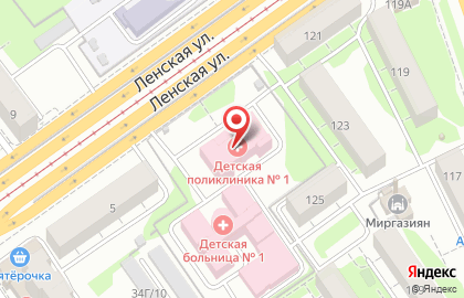 Городская детская больница №1 на улице Декабристов на карте