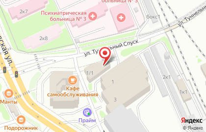 Конструкторско-технологическое бюро подвижного состава на карте