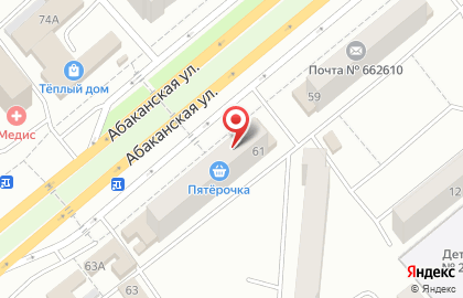 Торгово-производственная компания Комплект-Потолок.РФ на Абаканской улице на карте