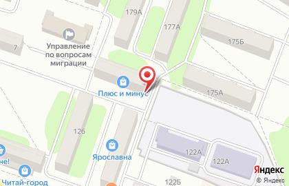Салон оптики Плюс и Минус на Крестовой улице, 124а в Рыбинске на карте