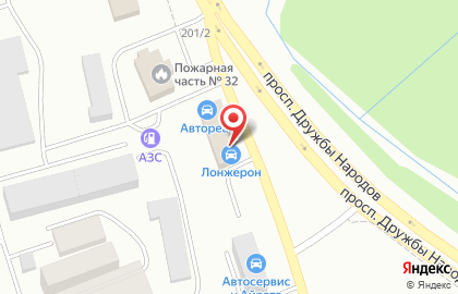 Автосервис Лонжерон в Ленинском районе на карте