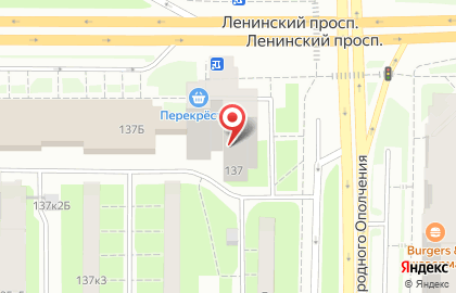 Перекресток на Ленинском проспекте на карте