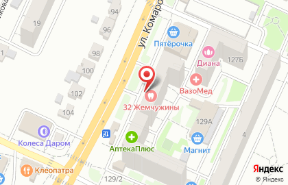 ПивСтанция на улице Комарова на карте
