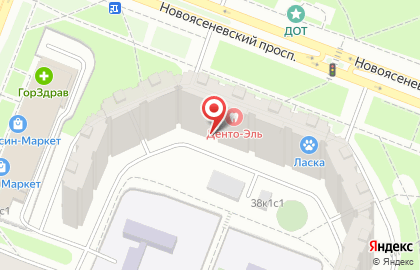 Стоматологическая клиника Дента-Эль на Новоясеневской на карте