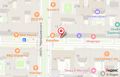 Дополнительный офис Чернышевский АКБ Инвестиционный Торговый Банк, филиал Балтийский на улице Чайковского на карте
