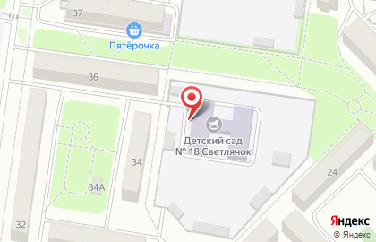 Детский сад №18, Светлячок на карте
