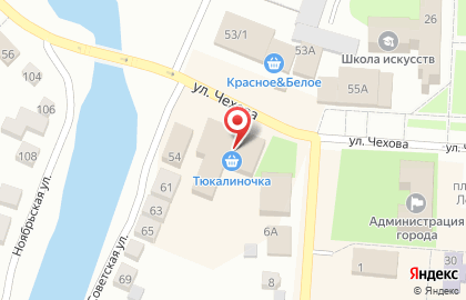 Магазин косметики и бытовой химии Магнит Косметик на улице Чехова на карте