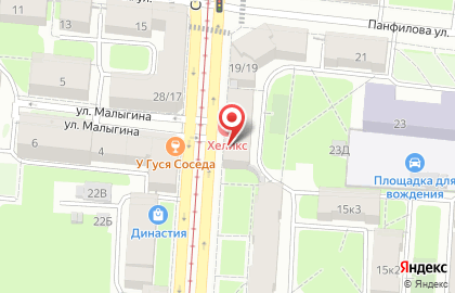 Охтинская на карте