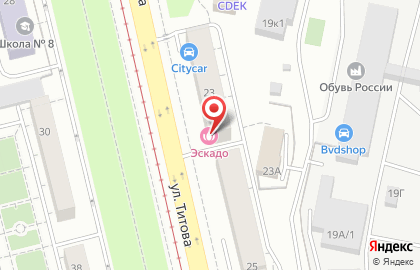 Салон-парикмахерская Эскадо в Чкаловском районе на карте