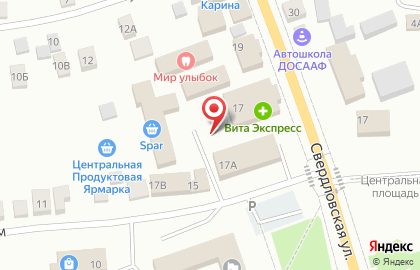 Магазин рыбной продукции на Свердловской улице на карте