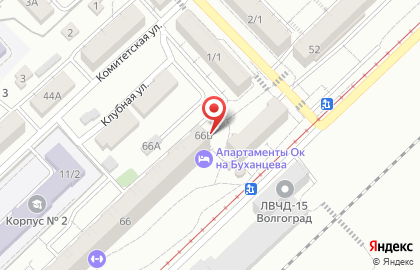 Продуктовый магазин в Волгограде на карте