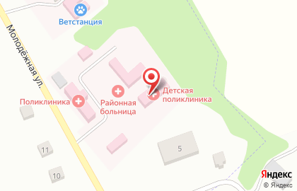 Иванинская поликлиника, Курчатовская центральная районная больница на карте