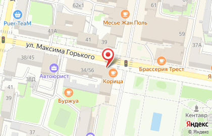 Салон-парикмахерская Престиж на улице Максима Горького на карте