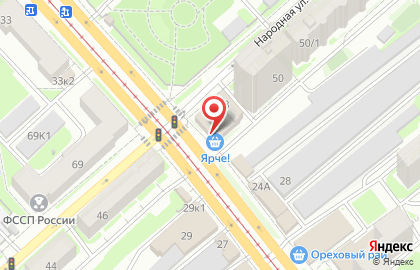 Мир одежды и обуви на Народной улице на карте