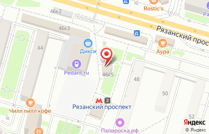 Салон связи Связной в Рязанском районе на карте