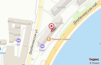 Хостелсити на Дербеневской улице на карте