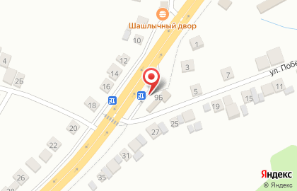 Магазин продуктов на улице Победы на карте