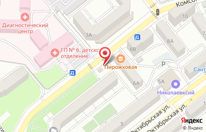 Магазин овощей и фруктов в Железнодорожном районе на карте