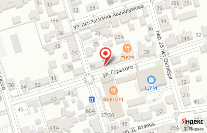 Стоматологическая клиника Дента М на улице М.Горького на карте
