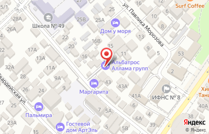 Мини-отель Альбатрос на улице Богдана Хмельницкого на карте