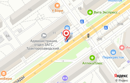 Цветочный салон Express Букет в Тракторозаводском районе на карте