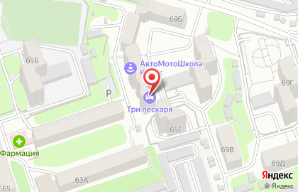 Гостиница Три Пескаря в Курске на карте
