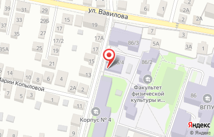 Столовая Вгпу на карте
