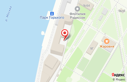 Сеть французских блинных Crepes & Вафли на улице Крымский Вал на карте