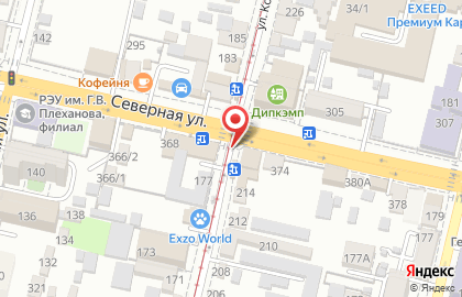 Продовольственный магазин на ул. Коммунаров, 216 на карте
