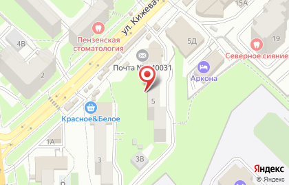 Первомайский на улице Кижеватова на карте